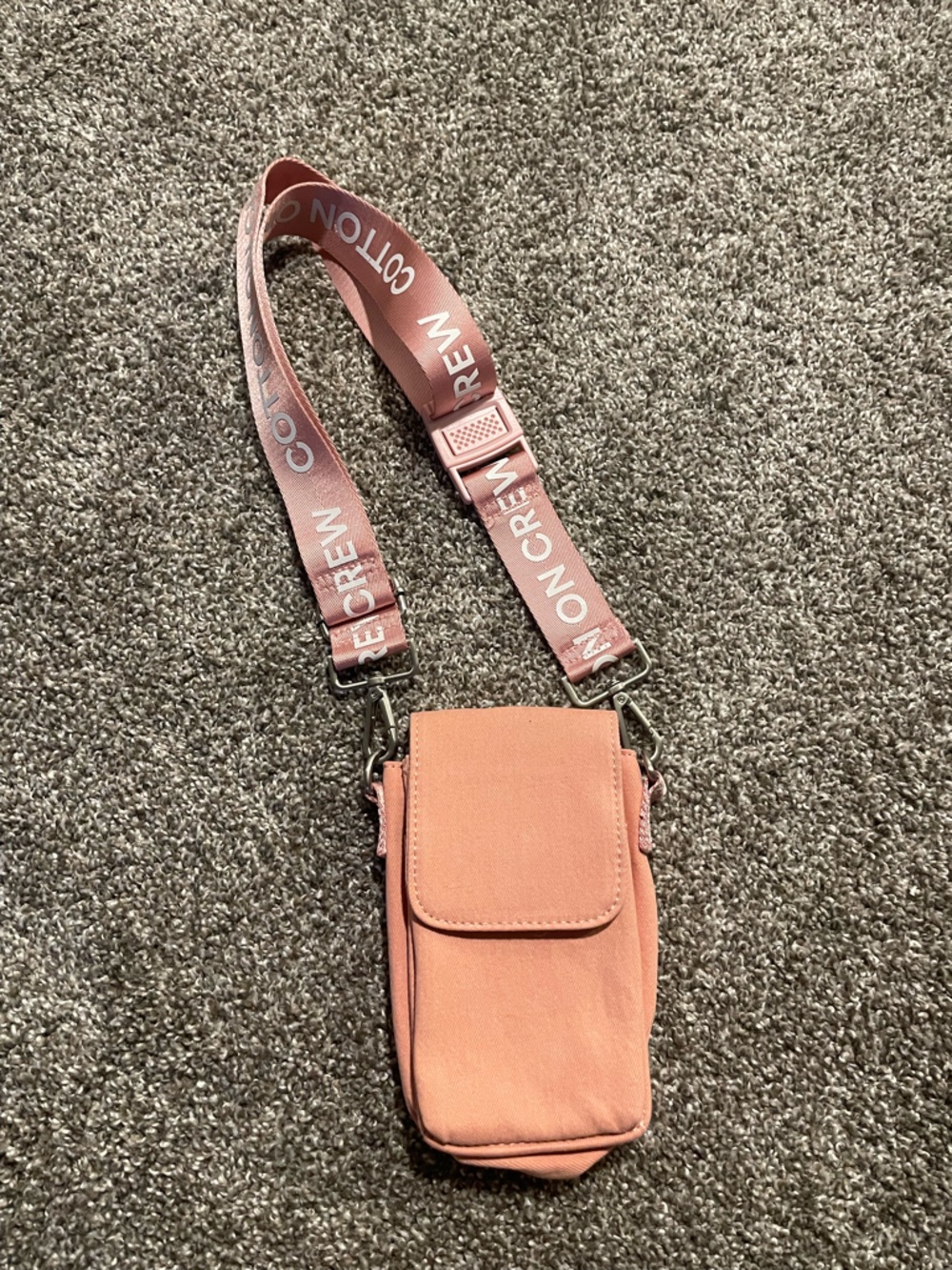 Cotton On Dusty Pink Crossbody Strap Phone Pouch